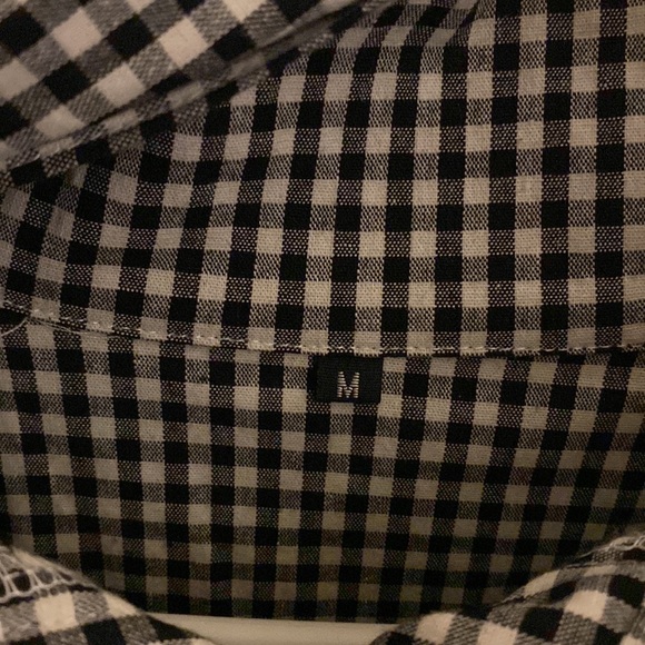 Printed black and white ruffle shirt dress - Picture 13 of 14